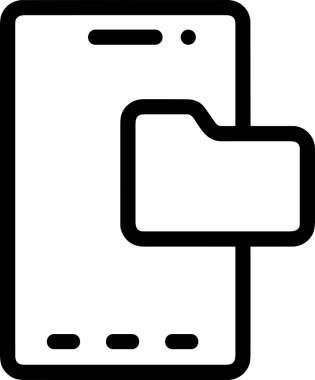Uygulama UI, Web Tasarımı, Bulut ve Veri Yönetimi Kullanımı için Depolama Simgesi Siyah ve Beyaz PNG