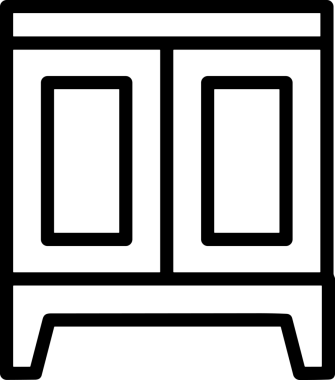 Uygulama UI, Web Tasarımı, Bulut ve Veri Yönetimi Kullanımı için Depolama Simgesi Siyah ve Beyaz PNG
