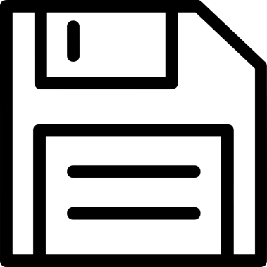 Uygulama UI, Web Tasarımı, Bulut ve Veri Yönetimi Kullanımı için Depolama Simgesi Siyah ve Beyaz PNG