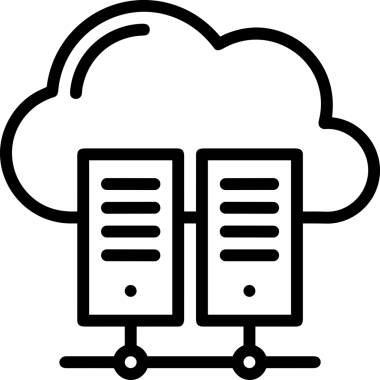 Uygulama UI, Web Tasarımı, Bulut ve Veri Yönetimi Kullanımı için Depolama Simgesi Siyah ve Beyaz PNG
