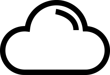 Uygulama UI, Web Tasarımı, Bulut ve Veri Yönetimi Kullanımı için Depolama Simgesi Siyah ve Beyaz PNG