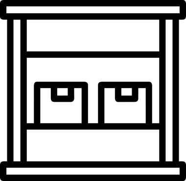 Uygulama UI, Web Tasarımı, Bulut ve Veri Yönetimi Kullanımı için Depolama Simgesi Siyah ve Beyaz PNG