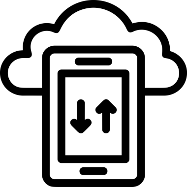 Uygulama UI, Web Tasarımı, Bulut ve Veri Yönetimi Kullanımı için Depolama Simgesi Siyah ve Beyaz PNG