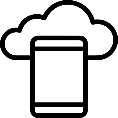 Uygulama UI, Web Tasarımı, Bulut ve Veri Yönetimi Kullanımı için Depolama Simgesi Siyah ve Beyaz PNG