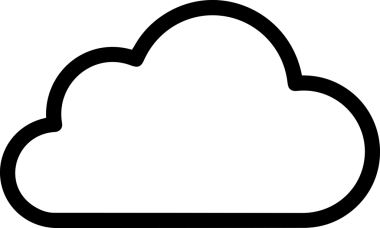 Uygulama UI, Web Tasarımı, Bulut ve Veri Yönetimi Kullanımı için Depolama Simgesi Siyah ve Beyaz PNG