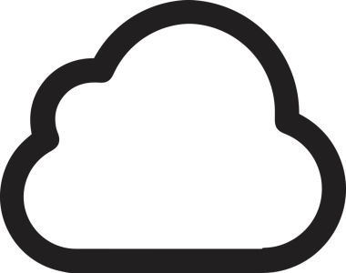 Uygulama UI, Web Tasarımı, Bulut ve Veri Yönetimi Kullanımı için Depolama Simgesi Siyah ve Beyaz PNG