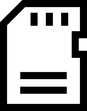 Uygulama UI, Web Tasarımı, Bulut ve Veri Yönetimi Kullanımı için Depolama Simgesi Siyah ve Beyaz PNG