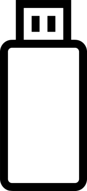 Uygulama UI, Web Tasarımı, Bulut ve Veri Yönetimi Kullanımı için Depolama Simgesi Siyah ve Beyaz PNG