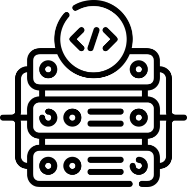 Uygulama UI, Web Tasarımı, Bulut ve Veri Yönetimi Kullanımı için Depolama Simgesi Siyah ve Beyaz PNG