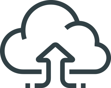 Uygulama UI, Web Tasarımı, Bulut ve Veri Yönetimi Kullanımı için Depolama Simgesi Siyah ve Beyaz PNG