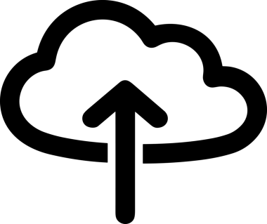 Uygulama UI, Web Tasarımı, Bulut ve Veri Yönetimi Kullanımı için Depolama Simgesi Siyah ve Beyaz PNG