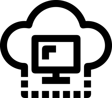 Uygulama UI, Web Tasarımı, Bulut ve Veri Yönetimi Kullanımı için Depolama Simgesi Siyah ve Beyaz PNG