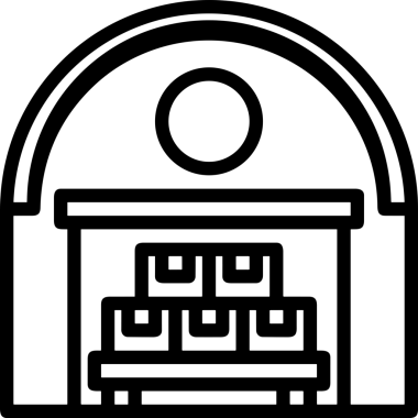 Uygulama UI, Web Tasarımı, Bulut ve Veri Yönetimi Kullanımı için Depolama Simgesi Siyah ve Beyaz PNG