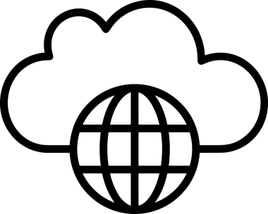 Uygulama UI, Web Tasarımı, Bulut ve Veri Yönetimi Kullanımı için Depolama Simgesi Siyah ve Beyaz PNG
