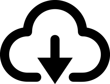 Uygulama UI, Web Tasarımı, Bulut ve Veri Yönetimi Kullanımı için Depolama Simgesi Siyah ve Beyaz PNG