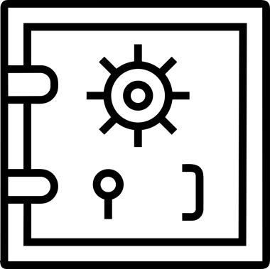 Uygulama UI, Web Tasarımı, Bulut ve Veri Yönetimi Kullanımı için Depolama Simgesi Siyah ve Beyaz PNG