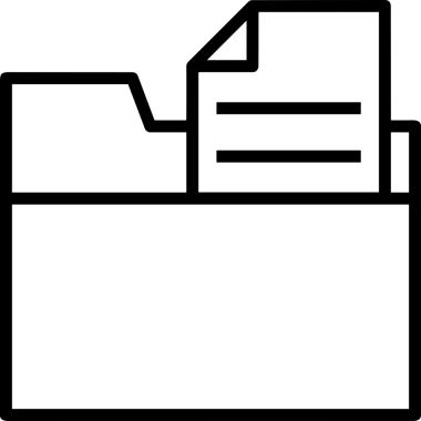 Uygulama UI, Web Tasarımı, Bulut ve Veri Yönetimi Kullanımı için Depolama Simgesi Siyah ve Beyaz PNG