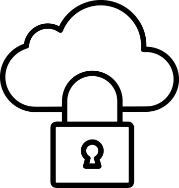 Uygulama UI, Web Tasarımı, Bulut ve Veri Yönetimi Kullanımı için Depolama Simgesi Siyah ve Beyaz PNG