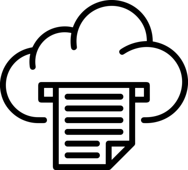 Uygulama UI, Web Tasarımı, Bulut ve Veri Yönetimi Kullanımı için Depolama Simgesi Siyah ve Beyaz PNG