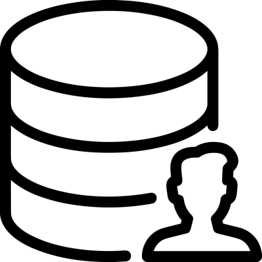 Uygulama UI, Web Tasarımı, Bulut ve Veri Yönetimi Kullanımı için Depolama Simgesi Siyah ve Beyaz PNG