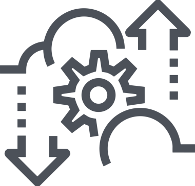 Uygulama UI, Web Tasarımı, Bulut ve Veri Yönetimi Kullanımı için Depolama Simgesi Siyah ve Beyaz PNG