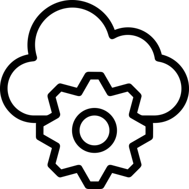 Uygulama UI, Web Tasarımı, Bulut ve Veri Yönetimi Kullanımı için Depolama Simgesi Siyah ve Beyaz PNG