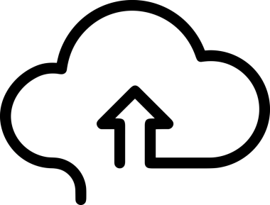 Uygulama UI, Web Tasarımı, Bulut ve Veri Yönetimi Kullanımı için Depolama Simgesi Siyah ve Beyaz PNG