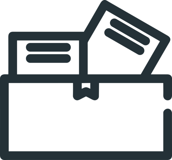 Uygulama UI, Web Tasarımı, Bulut ve Veri Yönetimi Kullanımı için Depolama Simgesi Siyah ve Beyaz PNG