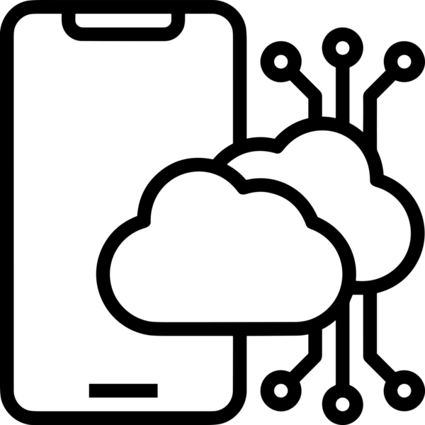 Uygulama UI, Web Tasarımı, Bulut ve Veri Yönetimi Kullanımı için Depolama Simgesi Siyah ve Beyaz PNG