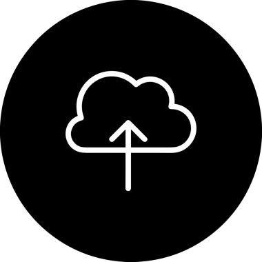 Uygulama UI, Web Tasarımı, Bulut ve Veri Yönetimi Kullanımı için Depolama Simgesi Siyah ve Beyaz PNG