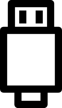 Uygulama UI, Web Tasarımı, Bulut ve Veri Yönetimi Kullanımı için Depolama Simgesi Siyah ve Beyaz PNG