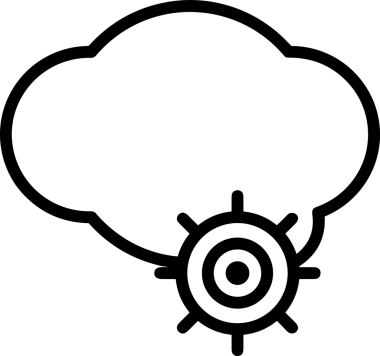 Uygulama UI, Web Tasarımı, Bulut ve Veri Yönetimi Kullanımı için Depolama Simgesi Siyah ve Beyaz PNG