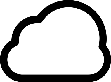 Uygulama UI, Web Tasarımı, Bulut ve Veri Yönetimi Kullanımı için Depolama Simgesi Siyah ve Beyaz PNG