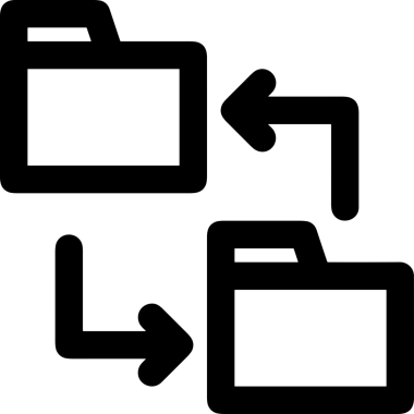 Uygulama UI, Web Tasarımı, Bulut ve Veri Yönetimi Kullanımı için Depolama Simgesi Siyah ve Beyaz PNG