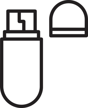 Uygulama UI, Web Tasarımı, Bulut ve Veri Yönetimi Kullanımı için Depolama Simgesi Siyah ve Beyaz PNG