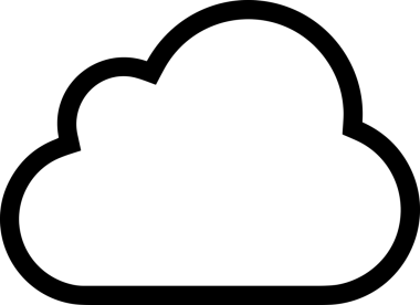 Uygulama UI, Web Tasarımı, Bulut ve Veri Yönetimi Kullanımı için Depolama Simgesi Siyah ve Beyaz PNG