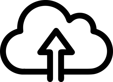 Uygulama UI, Web Tasarımı, Bulut ve Veri Yönetimi Kullanımı için Depolama Simgesi Siyah ve Beyaz PNG