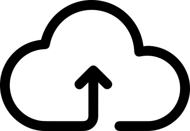 Uygulama UI, Web Tasarımı, Bulut ve Veri Yönetimi Kullanımı için Depolama Simgesi Siyah ve Beyaz PNG