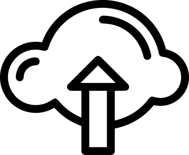 Uygulama UI, Web Tasarımı, Bulut ve Veri Yönetimi Kullanımı için Depolama Simgesi Siyah ve Beyaz PNG