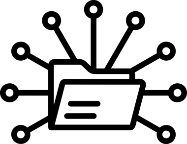 Uygulama UI, Web Tasarımı, Bulut ve Veri Yönetimi Kullanımı için Depolama Simgesi Siyah ve Beyaz PNG