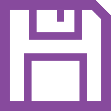 Uygulama UI, Web Tasarımı, Bulut ve Veri Yönetimi Kullanımı için Depolama Simgesi Siyah ve Beyaz PNG