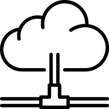 Uygulama UI, Web Tasarımı, Bulut ve Veri Yönetimi Kullanımı için Depolama Simgesi Siyah ve Beyaz PNG