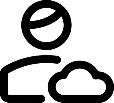 Uygulama UI, Web Tasarımı, Bulut ve Veri Yönetimi Kullanımı için Depolama Simgesi Siyah ve Beyaz PNG