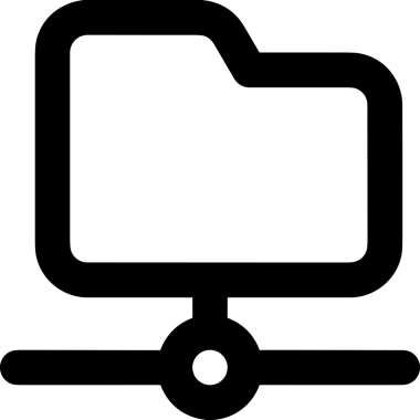 Uygulama UI, Web Tasarımı, Bulut ve Veri Yönetimi Kullanımı için Depolama Simgesi Siyah ve Beyaz PNG