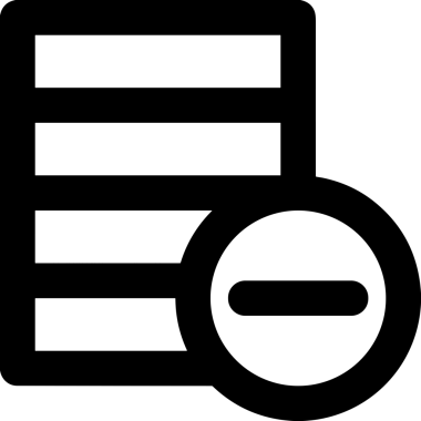Uygulama UI, Web Tasarımı, Bulut ve Veri Yönetimi Kullanımı için Depolama Simgesi Siyah ve Beyaz PNG