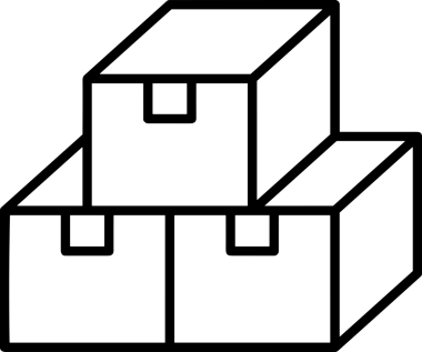 Uygulama UI, Web Tasarımı, Bulut ve Veri Yönetimi Kullanımı için Depolama Simgesi Siyah ve Beyaz PNG