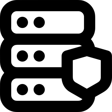 Uygulama UI, Web Tasarımı, Bulut ve Veri Yönetimi Kullanımı için Depolama Simgesi Siyah ve Beyaz PNG