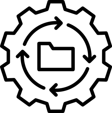 Uygulama UI, Web Tasarımı, Bulut ve Veri Yönetimi Kullanımı için Depolama Simgesi Siyah ve Beyaz PNG