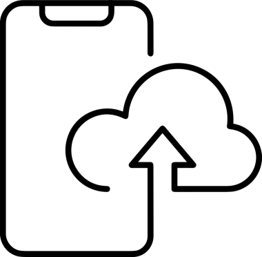 Uygulama UI, Web Tasarımı, Bulut ve Veri Yönetimi Kullanımı için Depolama Simgesi Siyah ve Beyaz PNG