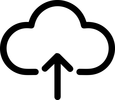 Siyah ve Beyaz Logo Simgesi PNG Biçimini Yükle. Web Sitesi Düğmesi, Mobil Uygulama Arayüzü, Dosya Aktarımı, Belge Paylaşımı, Bulut Depolama ve Veri Yedekleme için Minimalist Düz Tasarımlı Tek Renkli Ok Gönderme İşareti Grafiksel Elemanı
